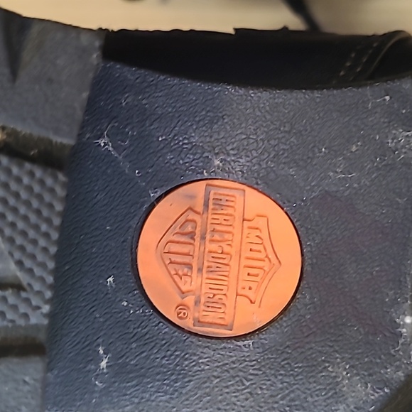 Harley-Davidson Kids Black and Yellow Flame Boots Size 5.5 - Picture 11 of 14